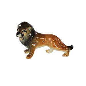 Bug House Bone China Japan Lion Miniature Figurine Tiny